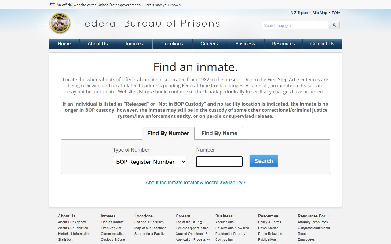 Carroll County Circuit and Superior Court records page showing federal inmate locator distinction