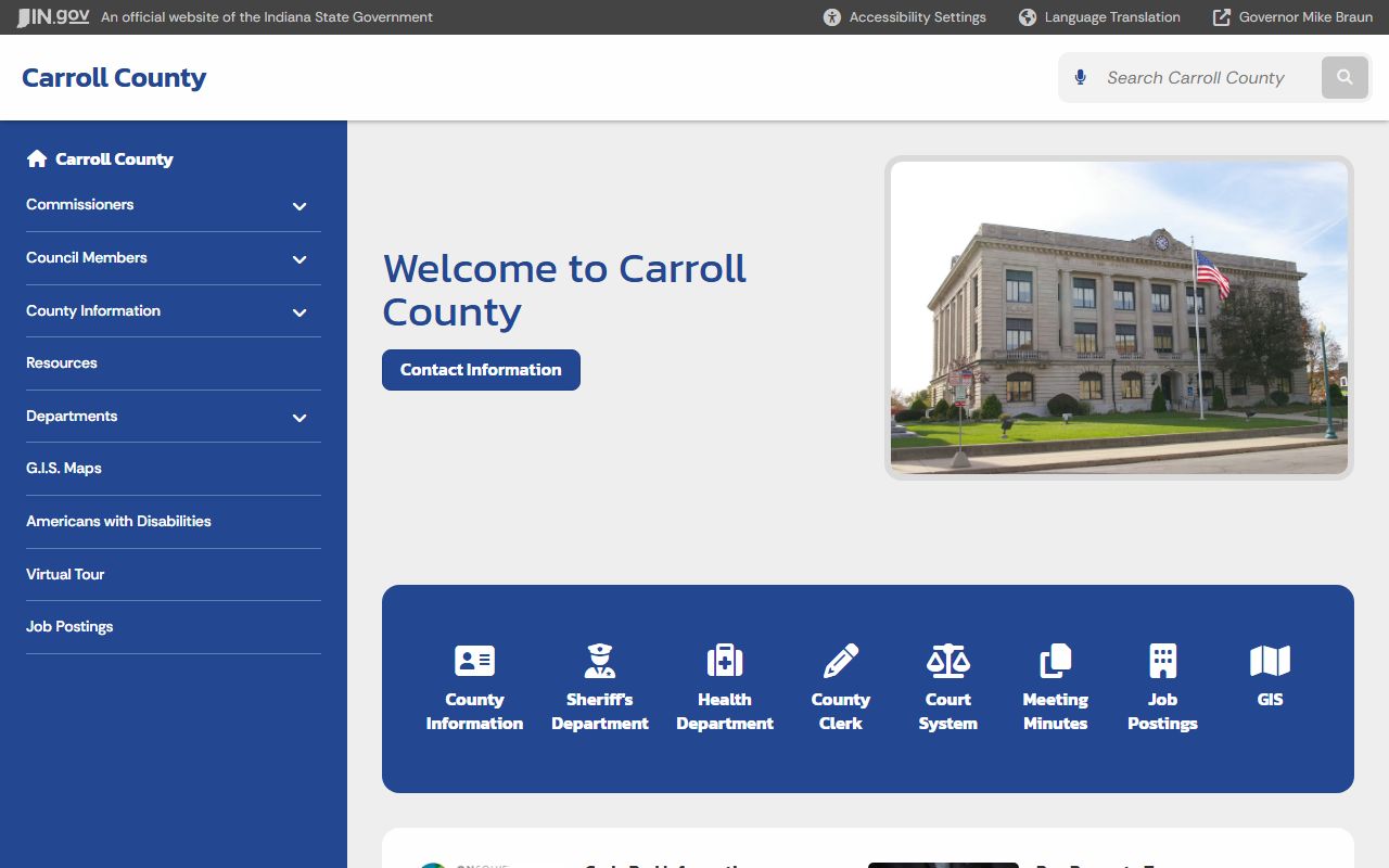 Carroll County court records courthouse information